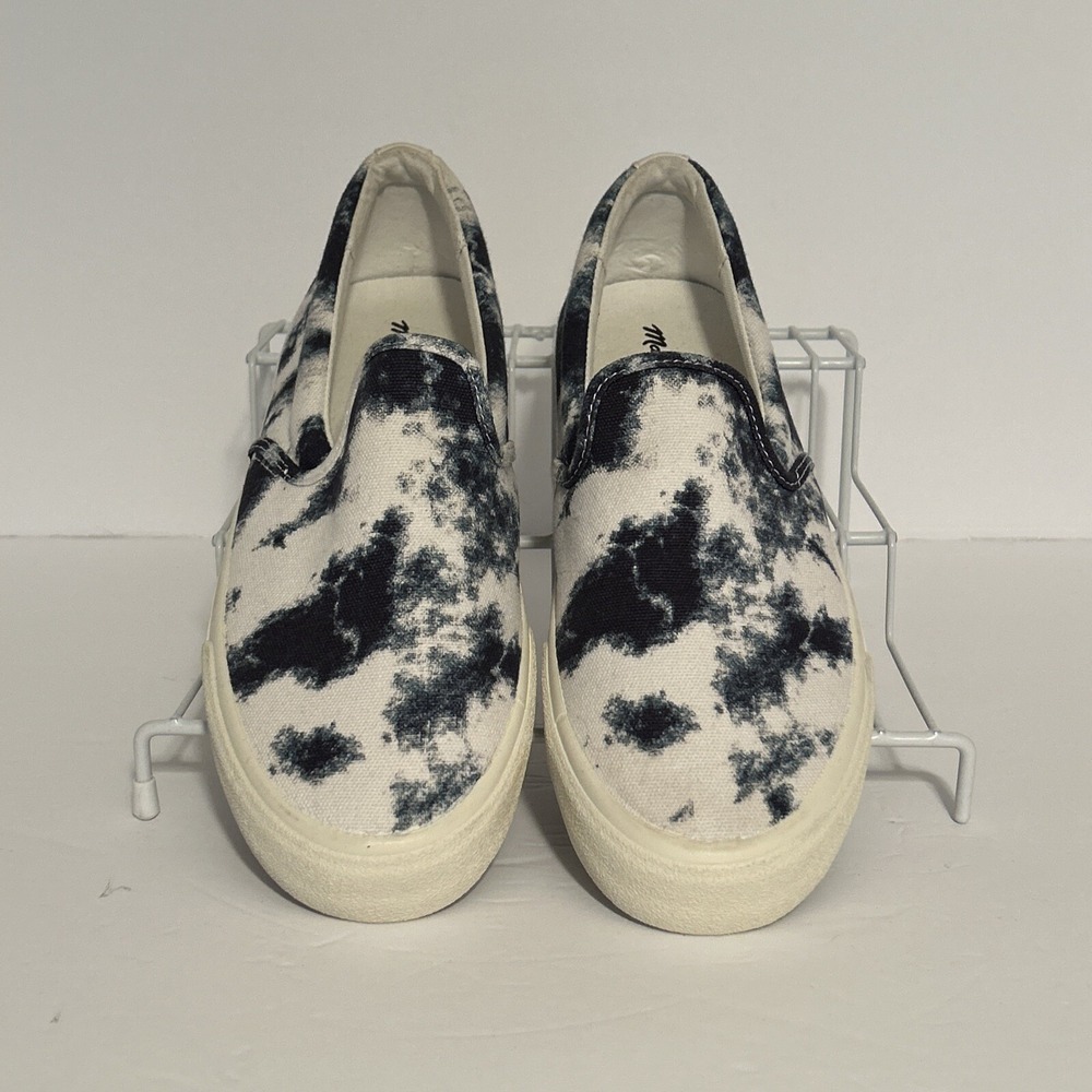 NEW Madewell Sneaker Slip-On Sidewalk Shibori Shoes Tie Dye Blue Men 7.5 Women 9